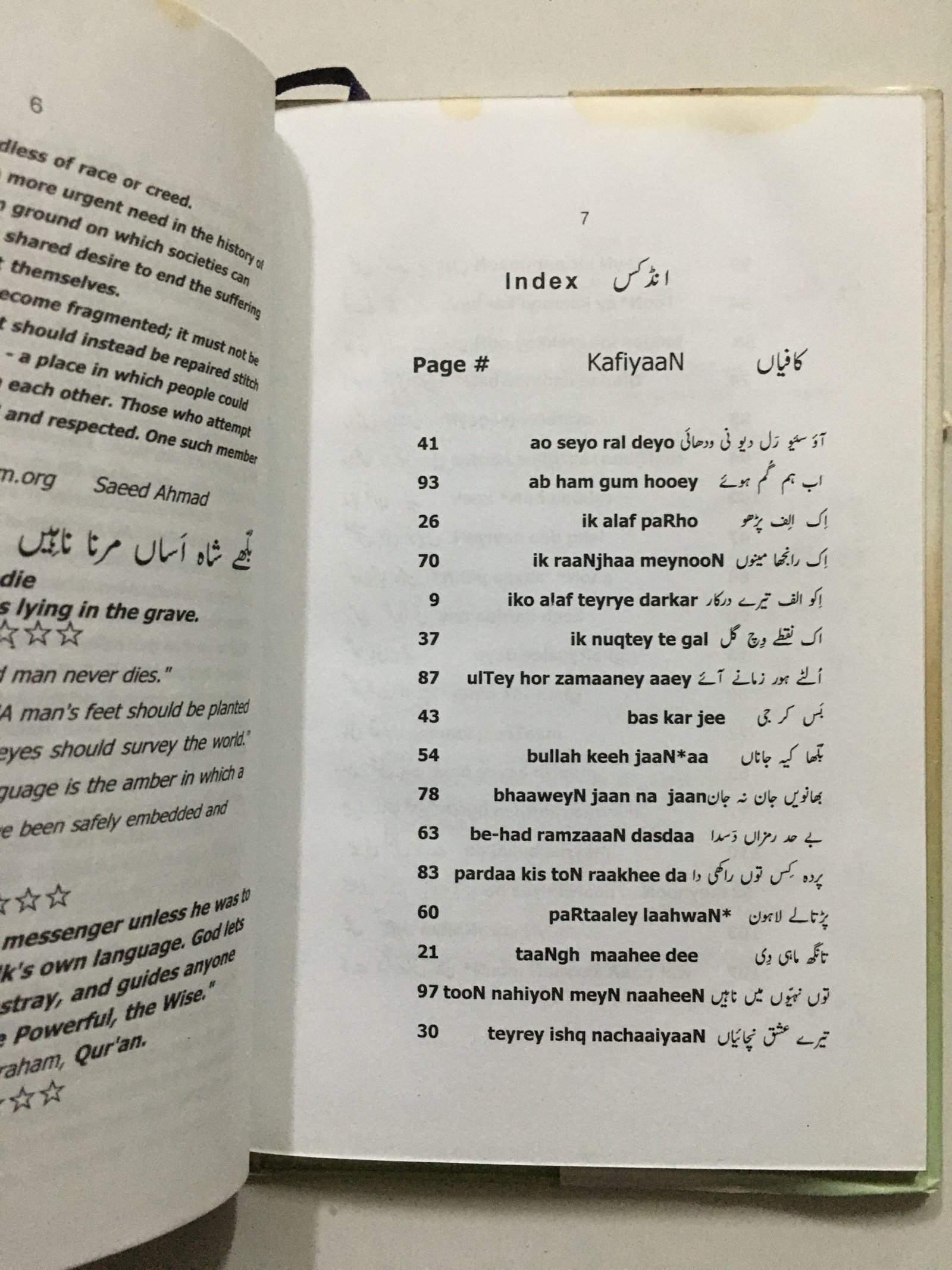 Ahmad, Saeed: Great Sufi Wisdom Bulleh Shah. English Rendering And Explanation With Punjabi Text - Image 3
