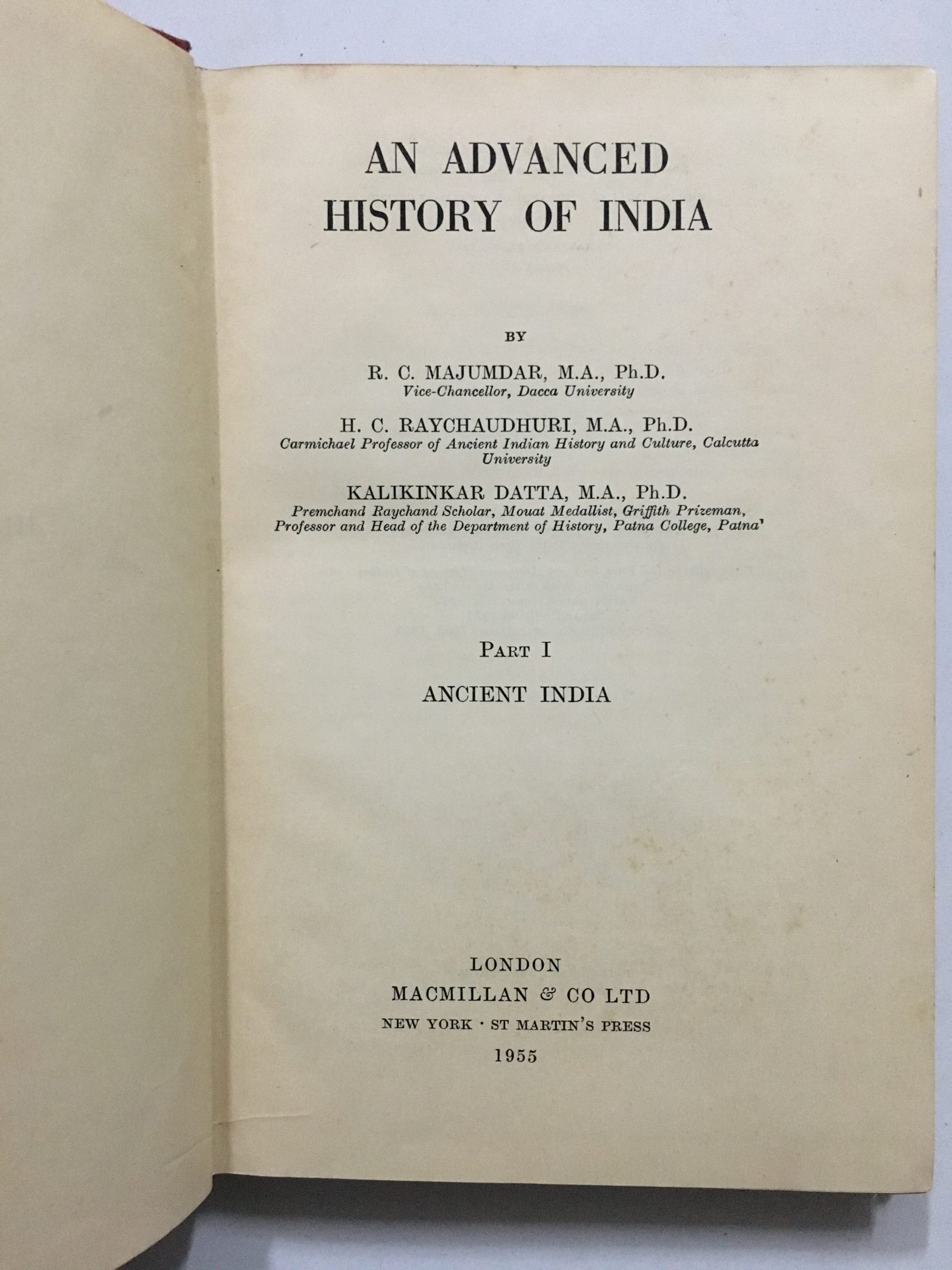 Majumdar, R. C: An Advanced History Of India. Part 1 - Ancient India. 1955 - Image 2