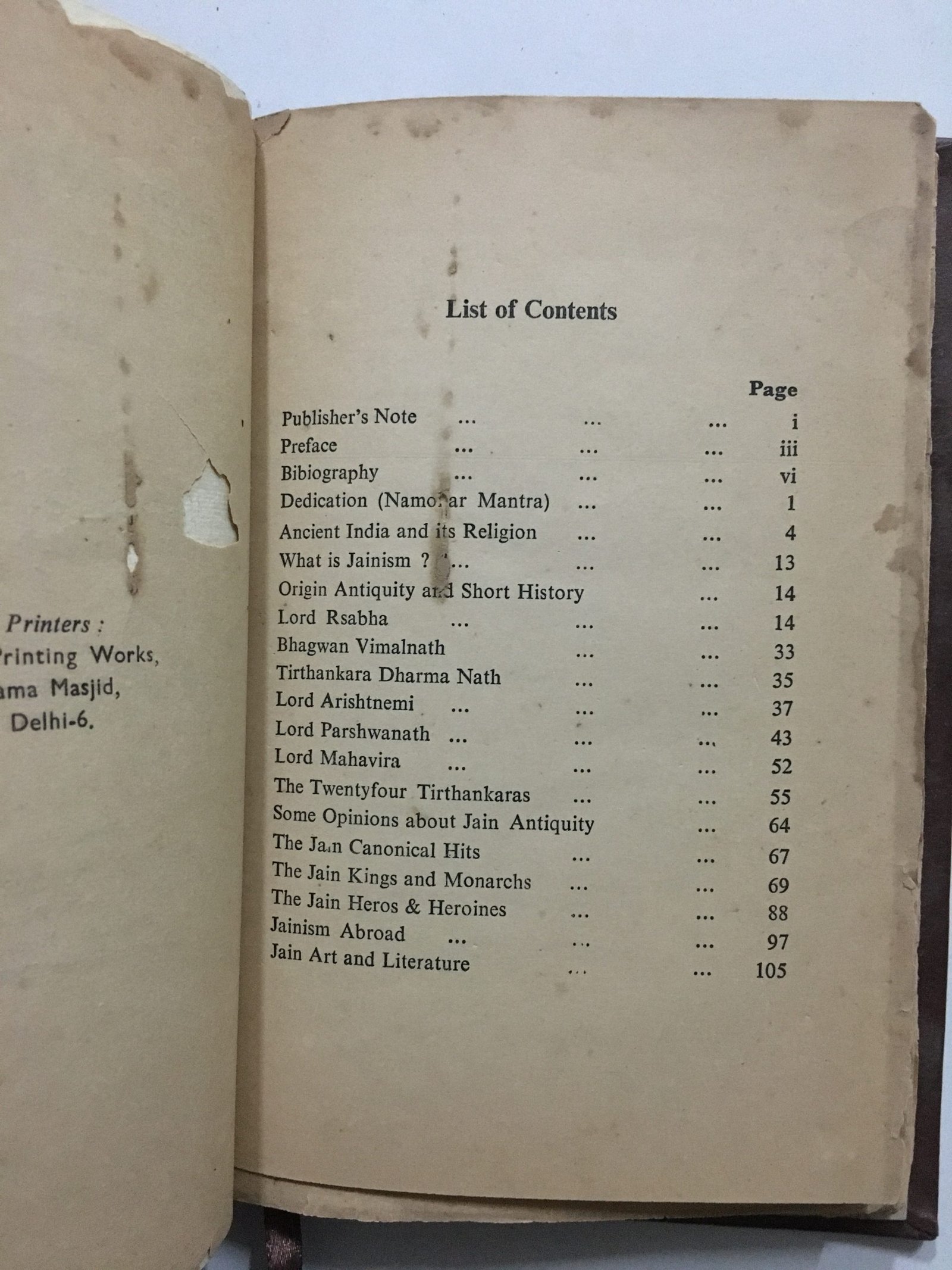 Jain, Khub Chand: A Peep Into Jainism. Part 1. All India Digambar Jain Parishad, 1963 - Image 3