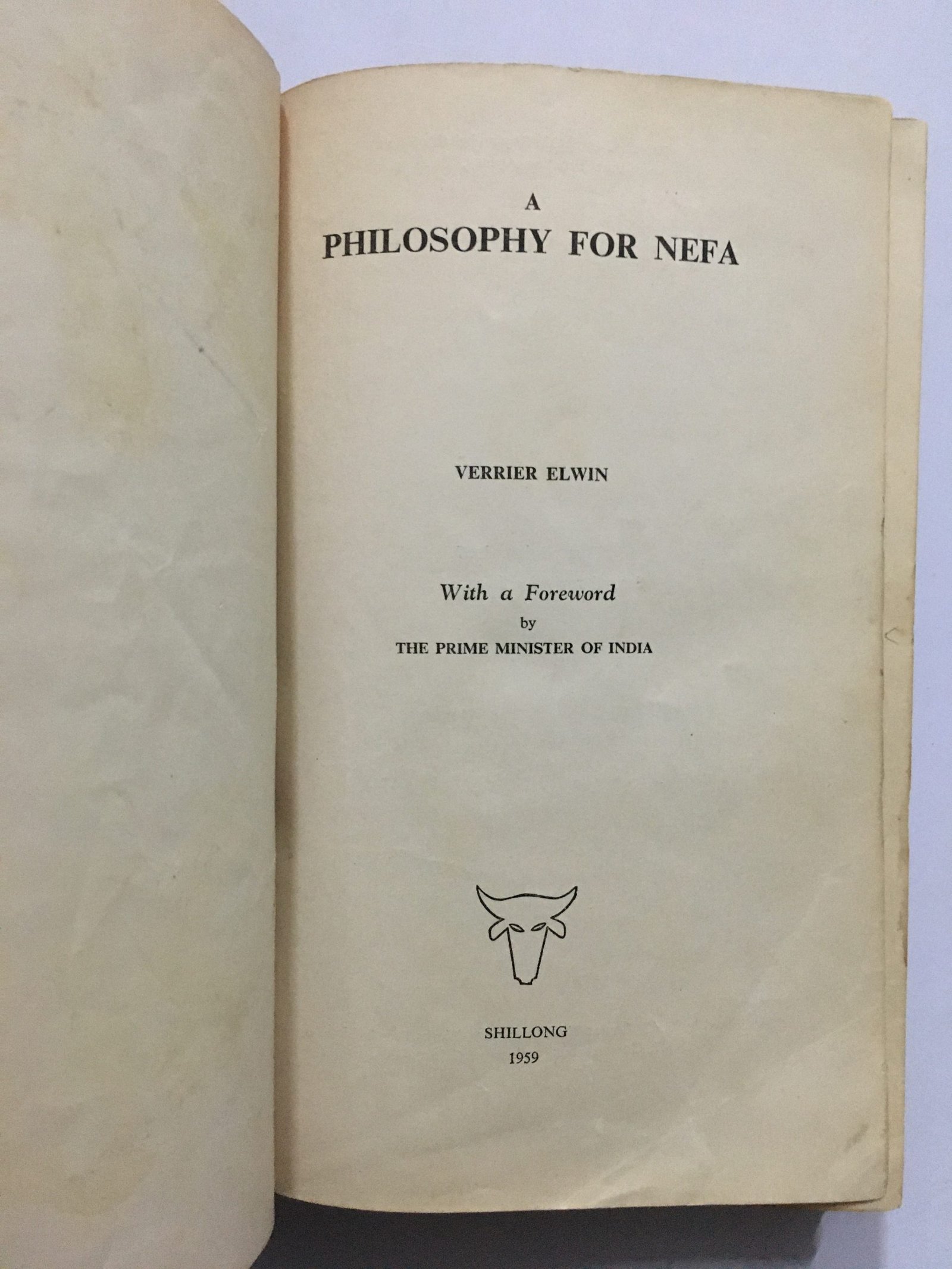 Elwin, Verrier: A Philosophy For Nefa. 1959. Illus. - Image 2