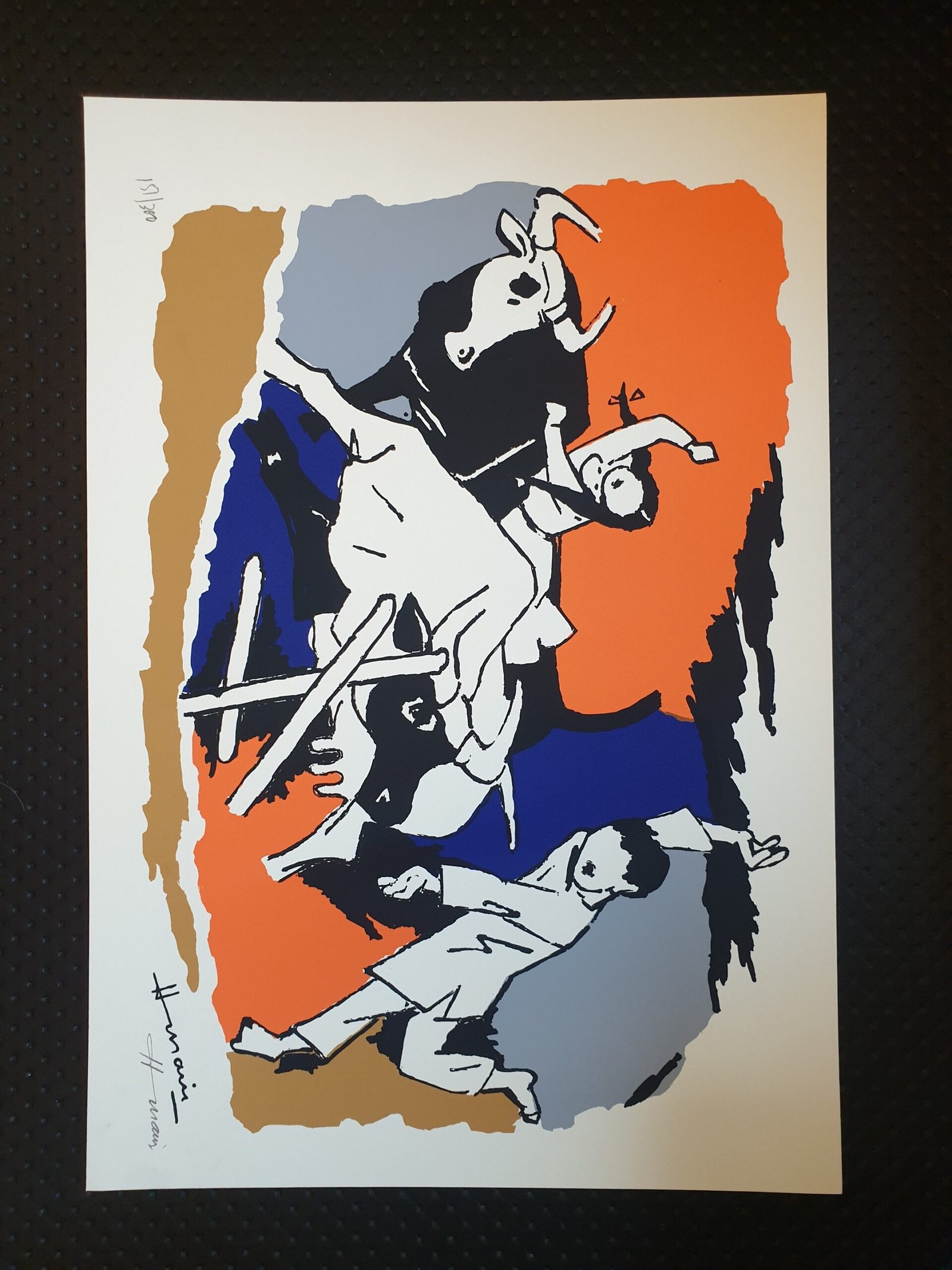 M. F. Husain : IQBAL. 2011. 8pc Serigraph Folder HAND SIGNED. - Image 7