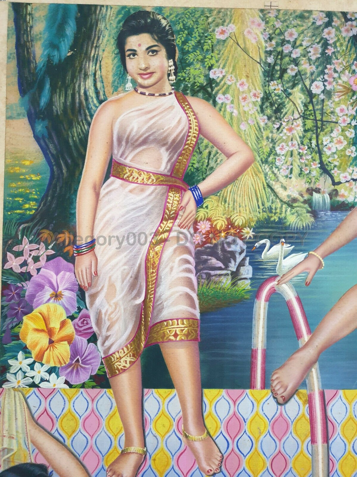 India JAYALALITHA Tamil Actress 19in x 24in - Image 3