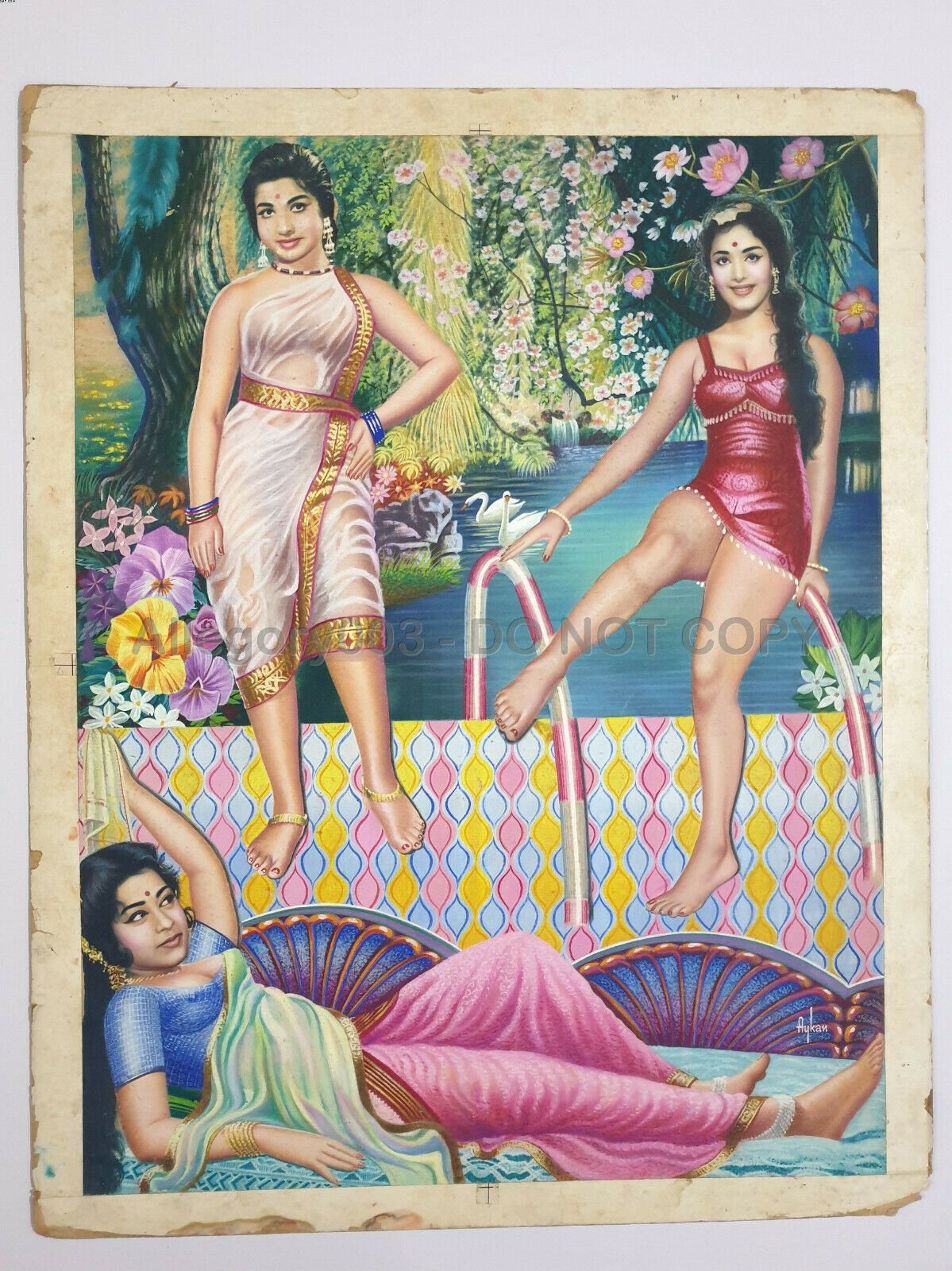 India JAYALALITHA Tamil Actress 19in x 24in