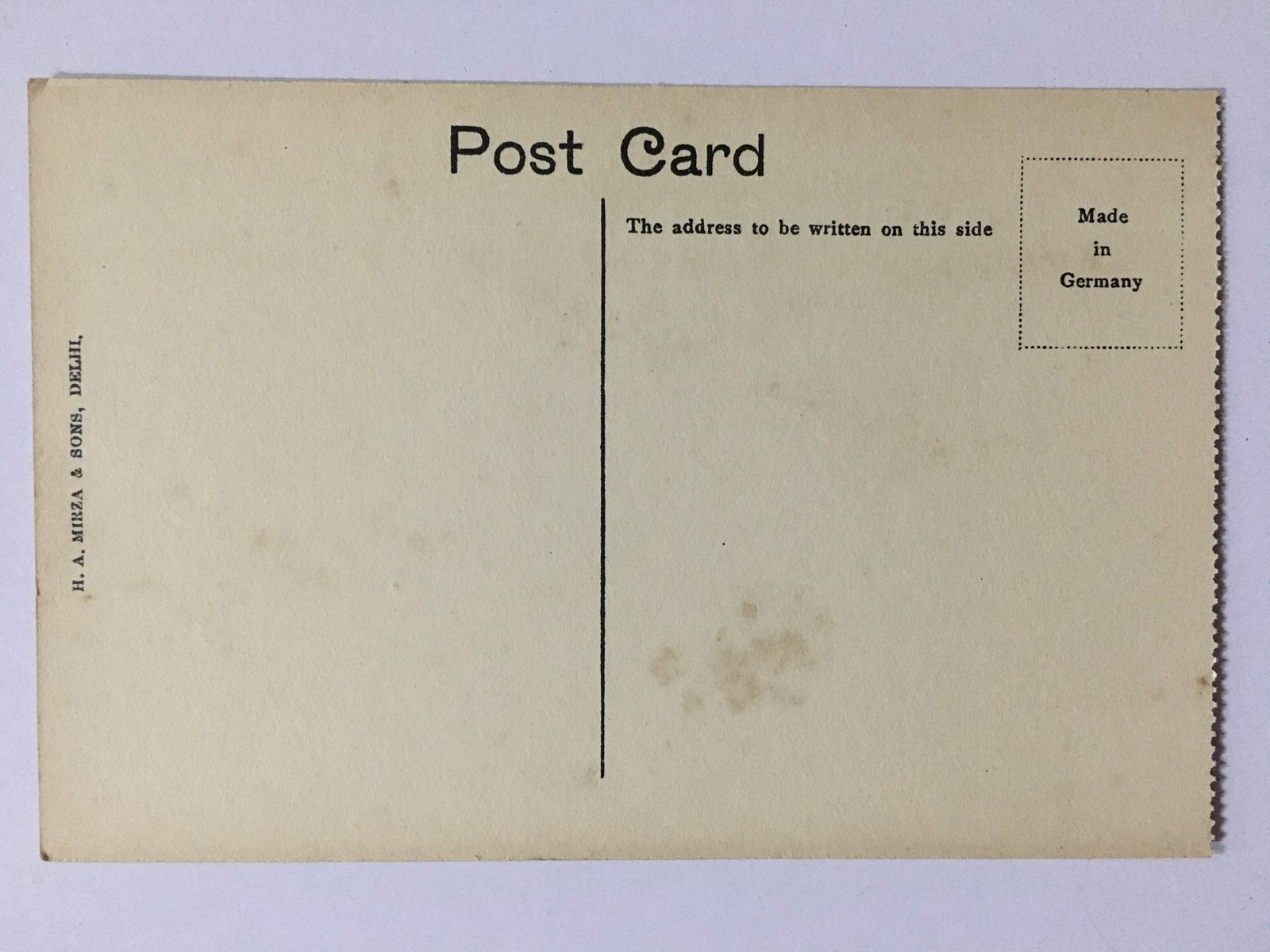 Original Postcard DELHI MONUMENTS. By H. A. Mirza & Sons (12967) - Image 3