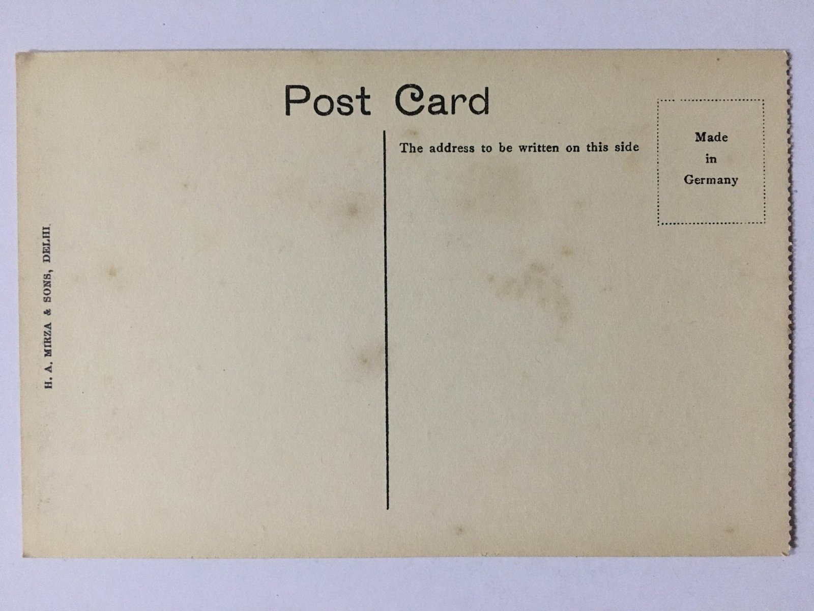 Original Postcard AGRA MONUMENTS. By H. A. Mirza & Sons (12978) - Image 3
