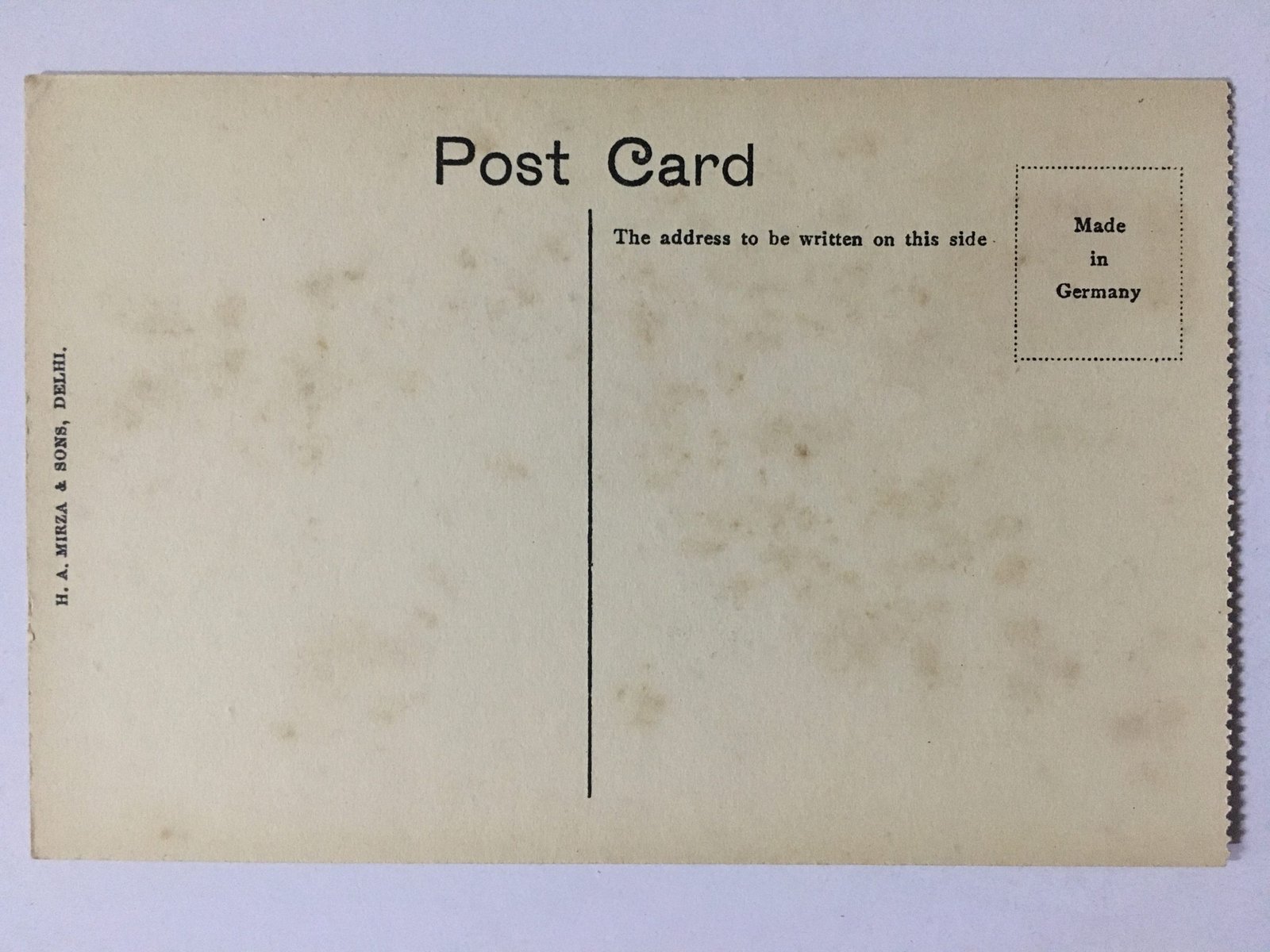Original Postcard AGRA MONUMENTS. By H. A. Mirza & Sons (12984) - Image 3
