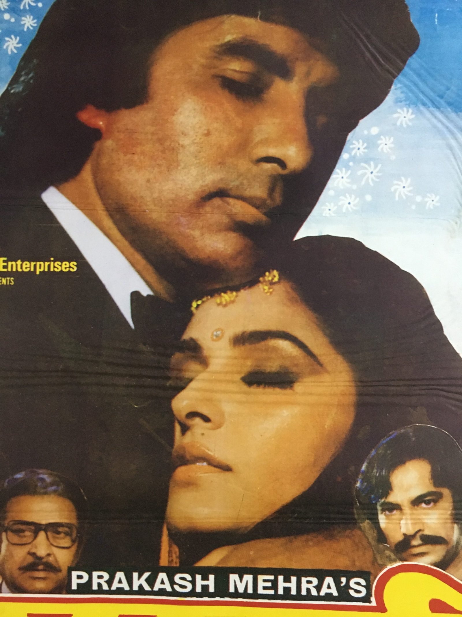 1984 Bollywood Poster SHARAABI- Amitabh Bachchan Jaya Prada 30in x 40in - Image 2