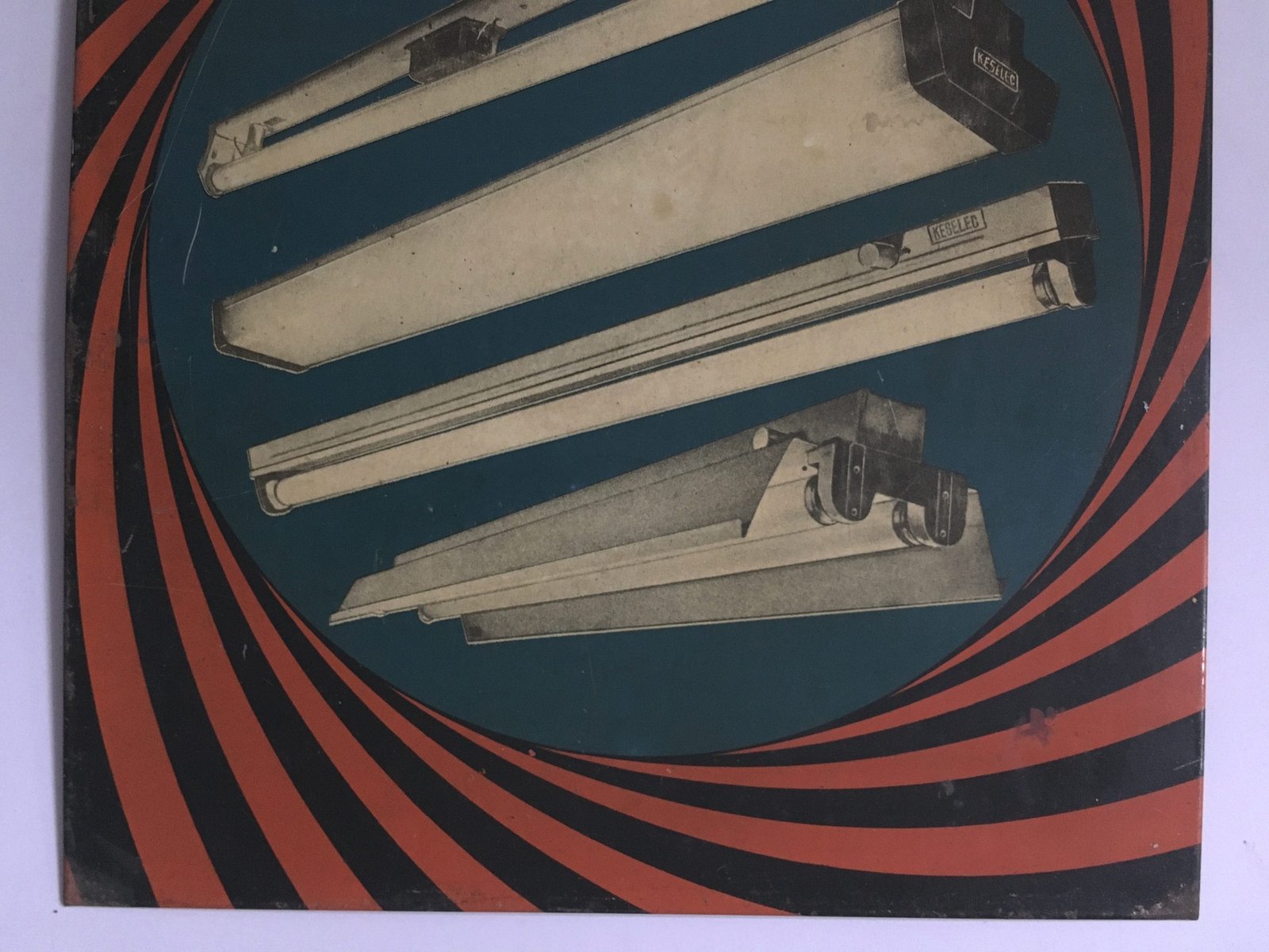 Vintage Tin Sign KESELEC LIGHTING TUBES BULBS 9.50in x 14.25in - Image 4
